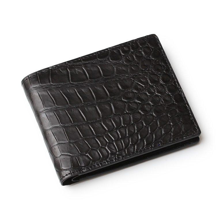 クロコダイル ポロサス 2つ折り財布 東京クロコダイル 財布 メンズ 二つ折り日本製 クロコダイル ポロサス