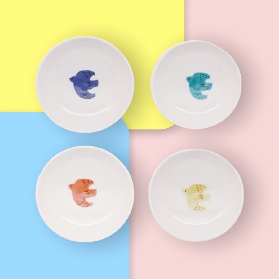 みのる陶器 DINKY トリ小皿 3枚セット 小皿 セット おしゃれ