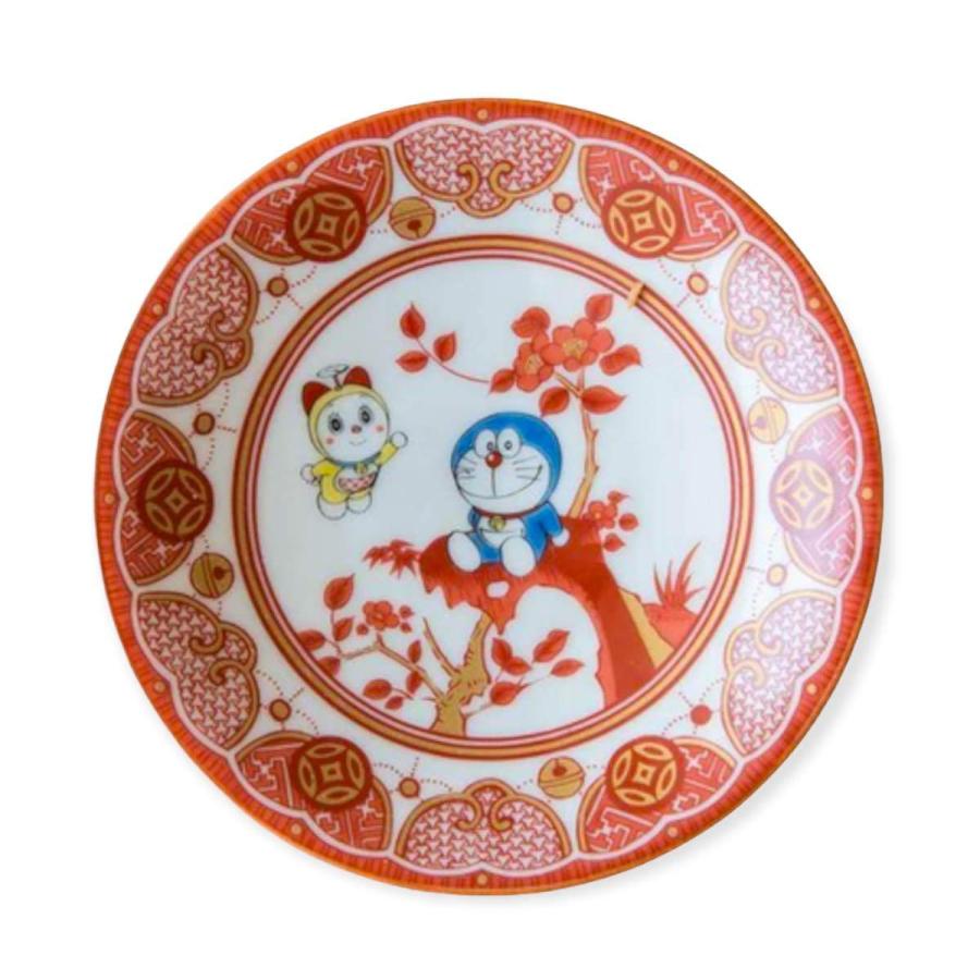 九谷焼 ドラえもん 小皿 12cm おしゃれ 飯田屋風 八郎手 日本製 食器