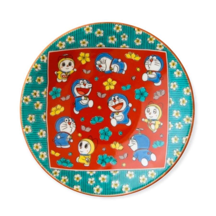 九谷焼 ドラえもん 小皿 12cm おしゃれ 吉田屋風 四彩 doraemon 食器