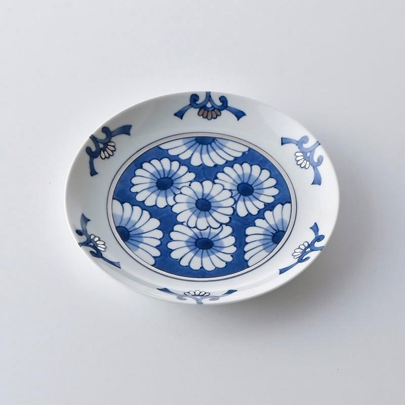 琳派桜樹文 5号皿 16cm 赤 中皿 小皿 取り皿 おしゃれ 波佐見焼 食器