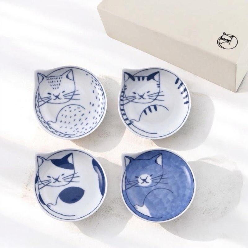 九谷焼 ハレクタニ ねこ皿 大皿 おしゃれ 猫 ネコ皿 食器 日本製 敬老
