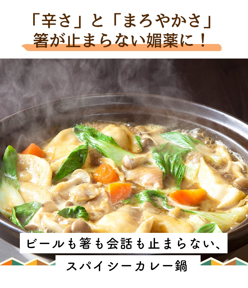 東京炎麻堂 カレー鍋 音鳴るぎょうざ鍋セット スパイシーカレー 5-6人前