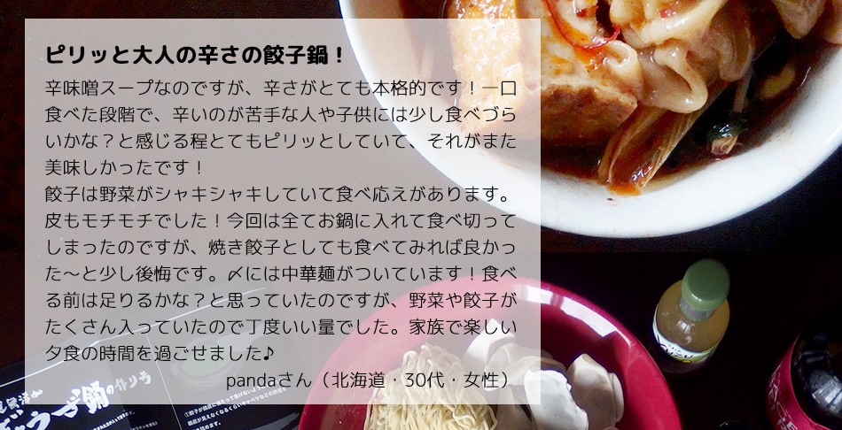 東京炎麻堂 ぎょうざ鍋セット 辛味噌ベース 2～3人前