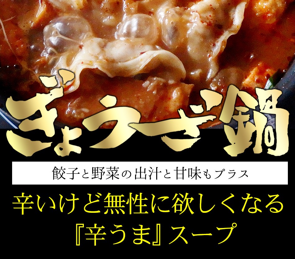 東京炎麻堂 ぎょうざ鍋セット 辛味噌ベース 3～4人前