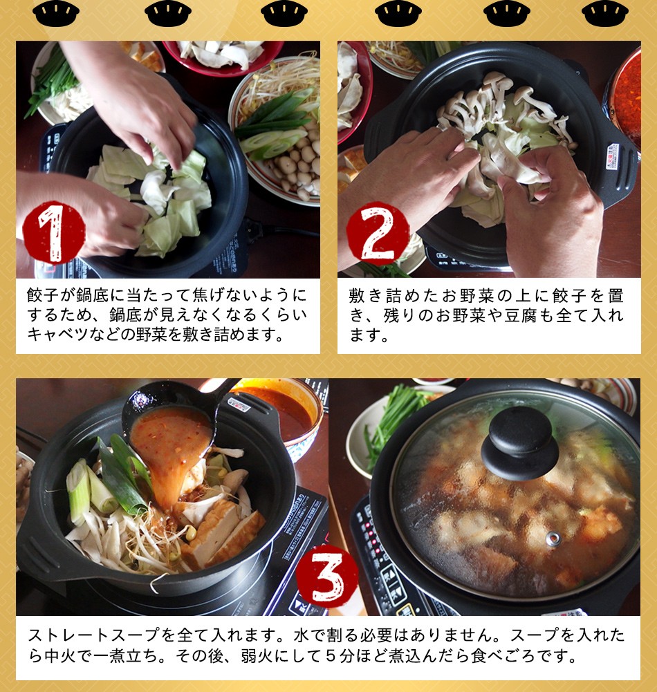 東京炎麻堂 ぎょうざ鍋セット 辛味噌ベース 3～4人前