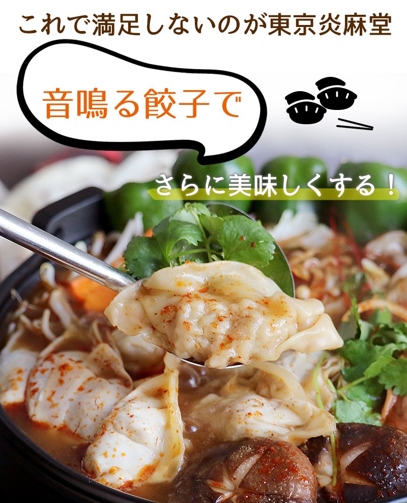 東京炎麻堂 トムヤムクン鍋 音鳴るぎょうざ鍋セット パクチートムヤムクン 5-6人前