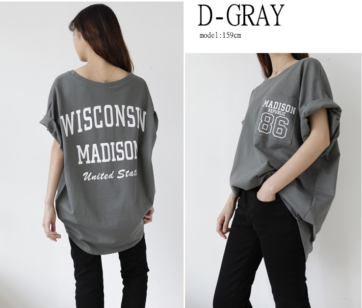 Tシャツ レディース トップス 半袖Tシャツ 夏 ゆったり 大きい