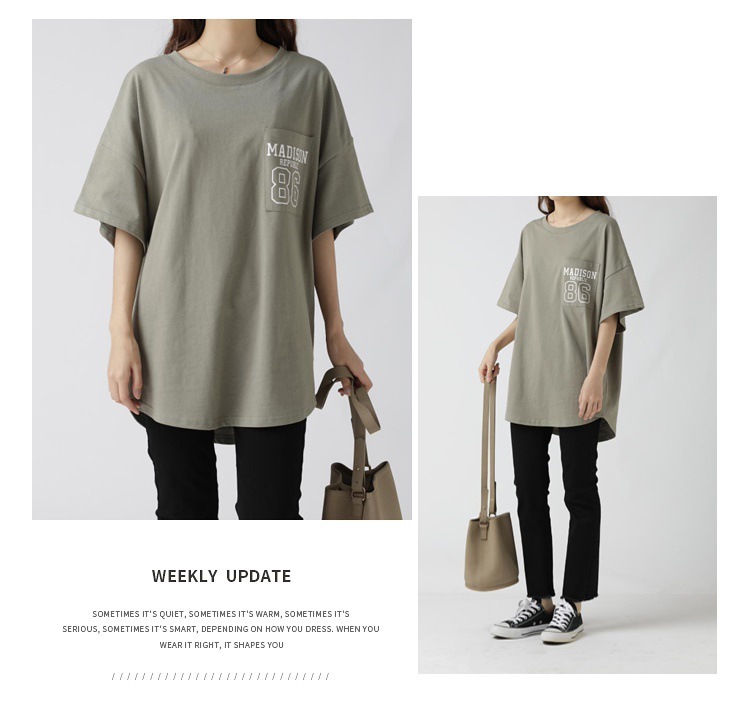 Tシャツ レディース トップス 半袖Tシャツ 夏 ゆったり 大きい