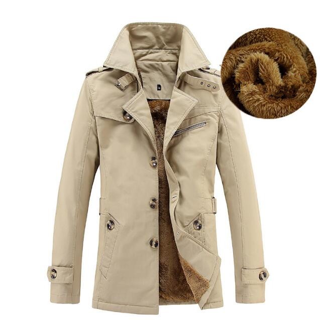 Stone  トレンチコート　ブルゾン　ジャケット　アウター トレンチコートメンズミドル ブルゾンコート 厚ボアアウター ファー