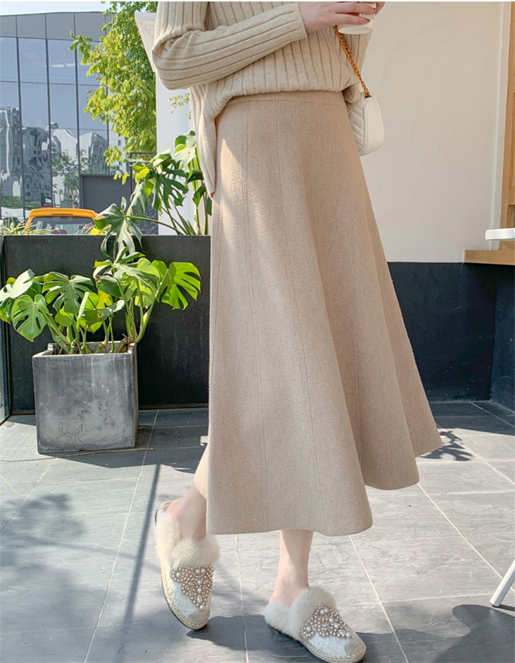 スカート ニット ロングスカート レディース Aライン ニット