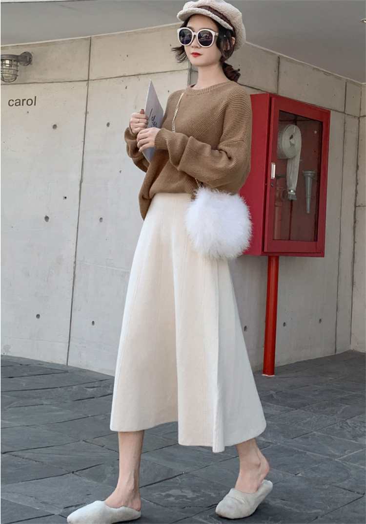 スカート ニット ロングスカート レディース Aライン ニット