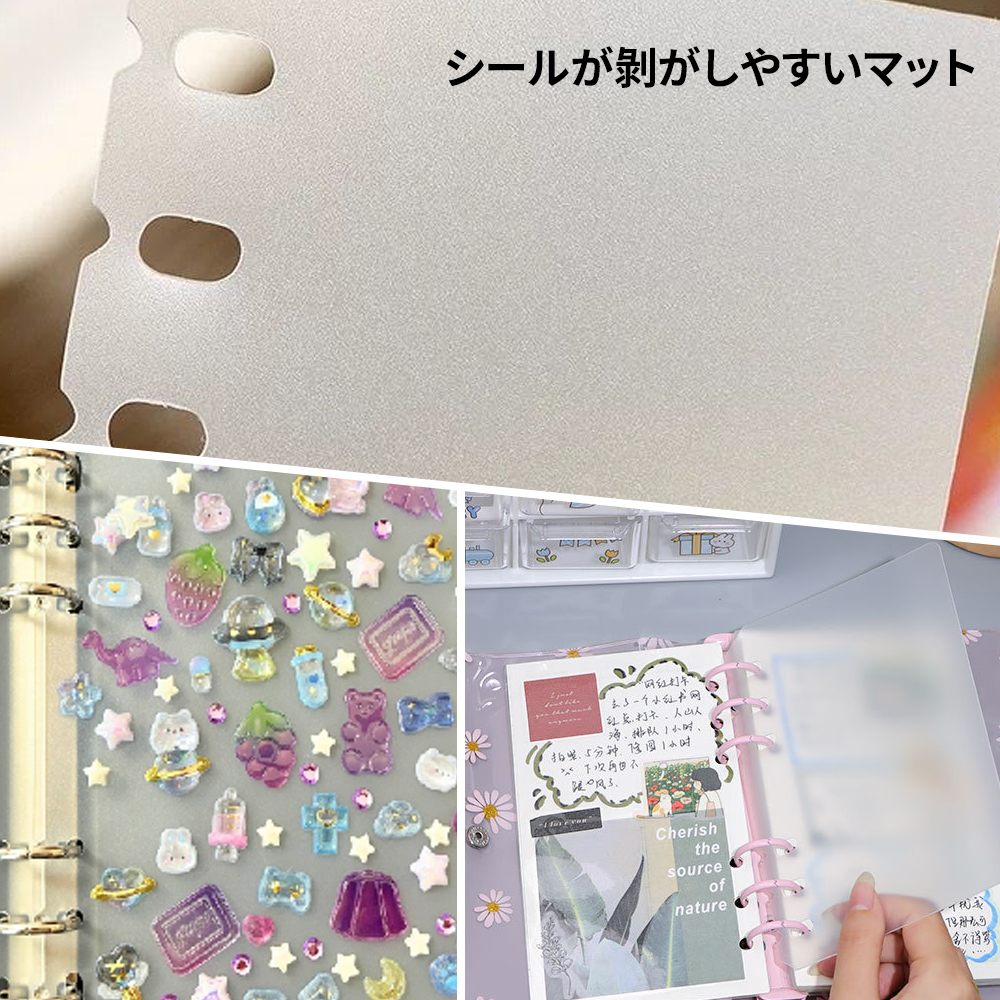 在庫一掃〜799円だけ！】【4タイプ選べ】シール帳 バインダー 透明 M5