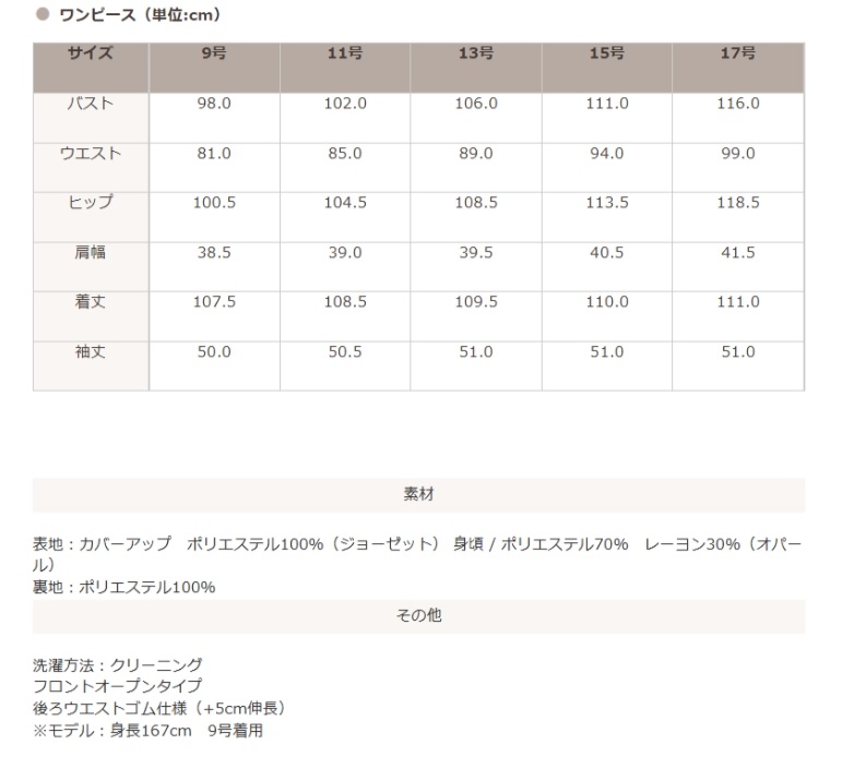 実寸表