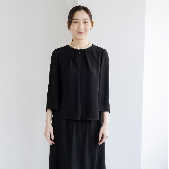 東京ソワール 喪服 ブラウス レディース ブラックフォーマル トップス