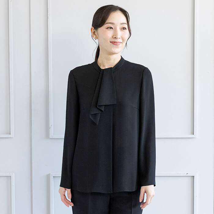 東京ソワール 喪服 ブラウス レディース ブラックフォーマル トップス