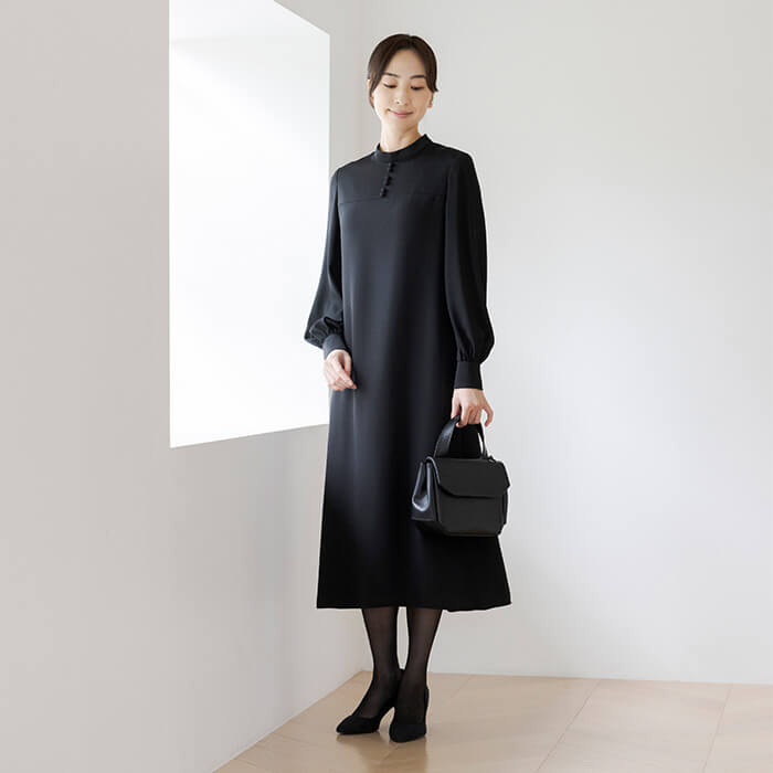 東京ソワール ブラックフォーマル ワンピース レディース 喪服 礼服 黒