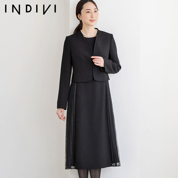 INDIVI 喪服 レディース ブラックフォーマル インディヴィ 東京