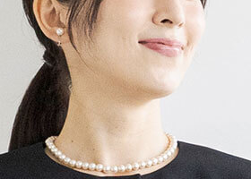 東京ソワール 貝パールのマグネットネックレス フォーマル 冠婚葬祭