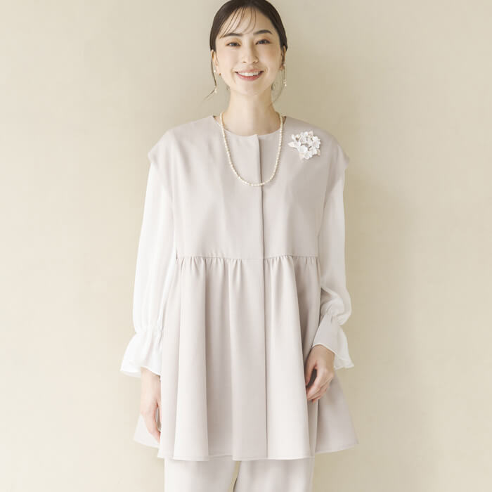 東京ソワール ジレ 羽織り ベスト フォーマル ジャケット 単品 入学式