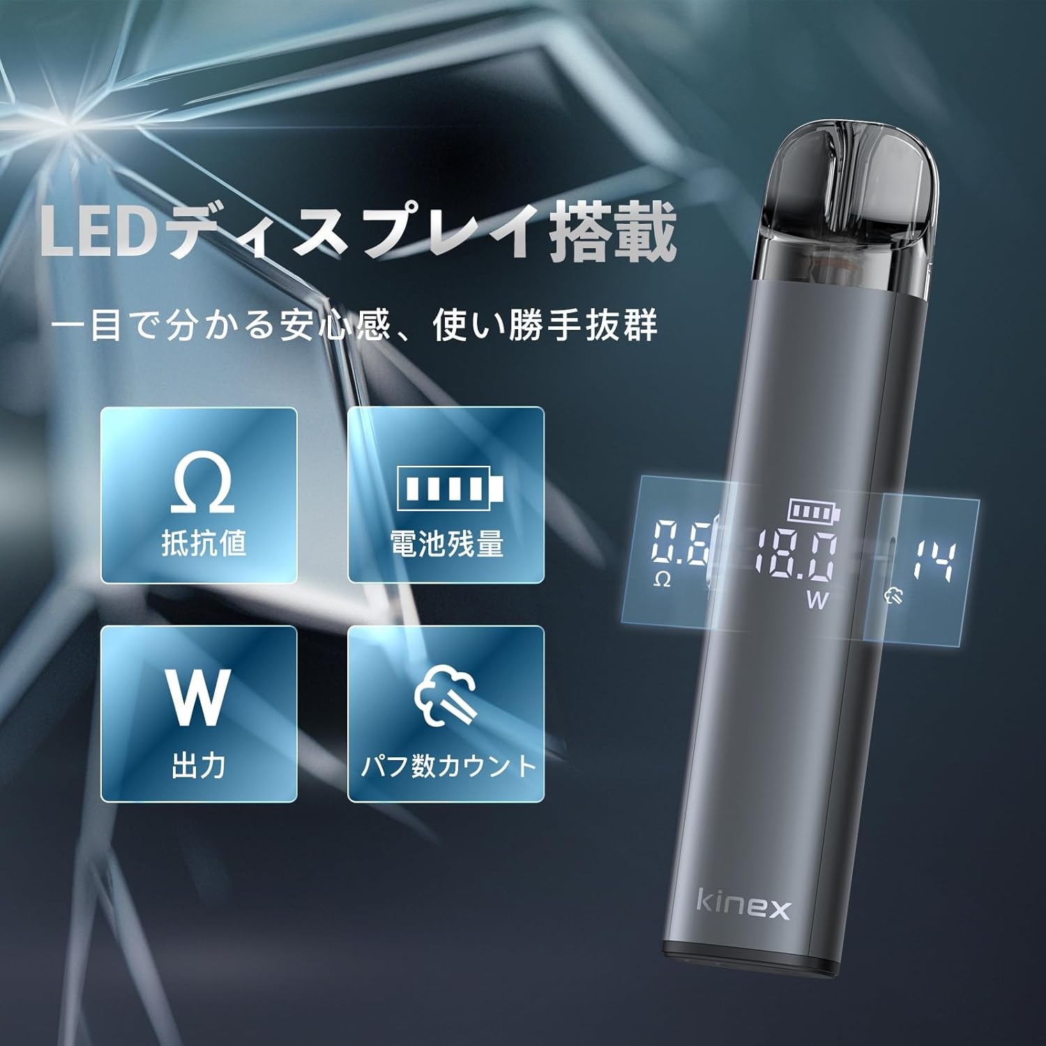 LEDディスプレイ搭載