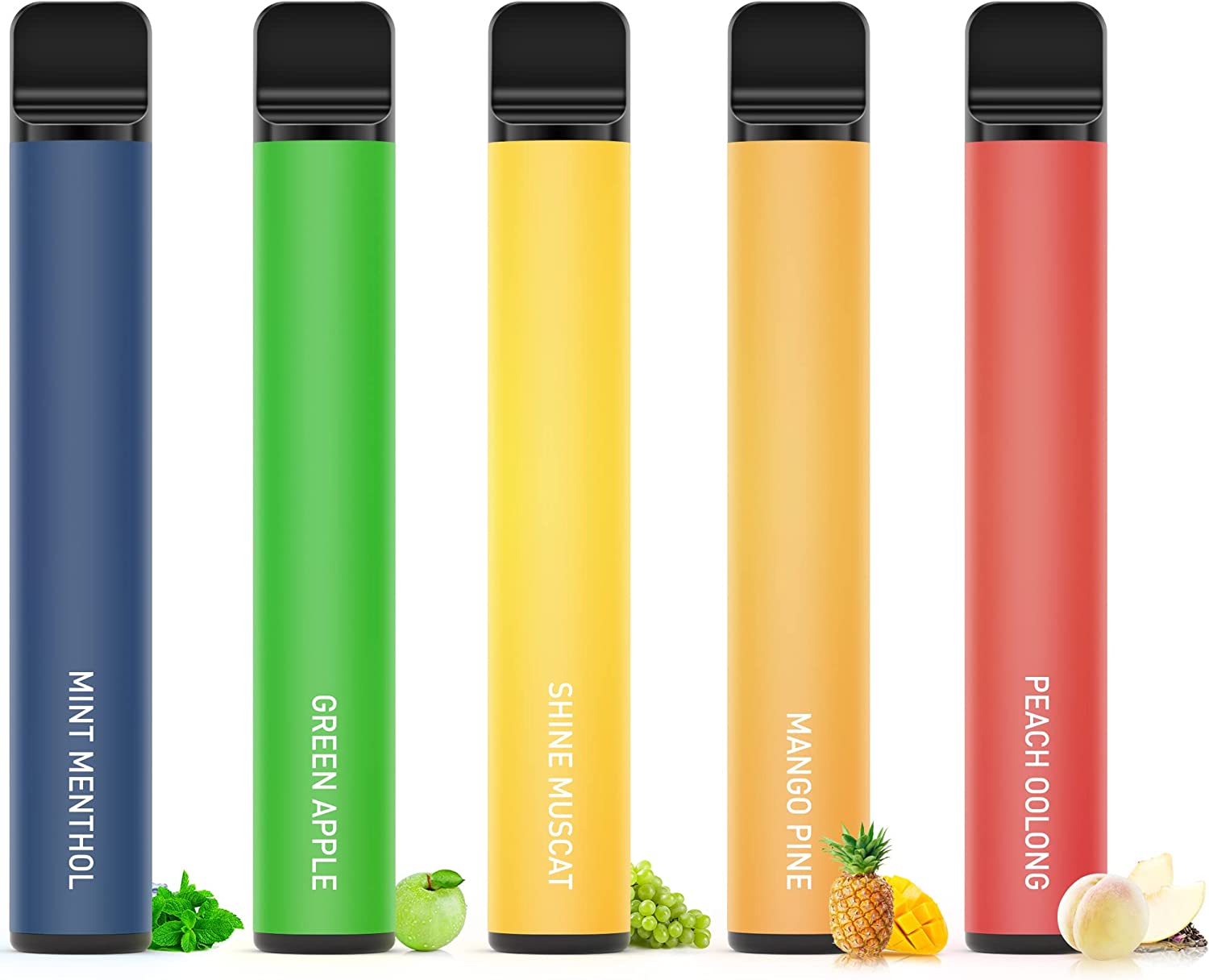 電子タバコ 使い捨て VAPE 5本入り 5風味 5000回吸引可能 大容量 