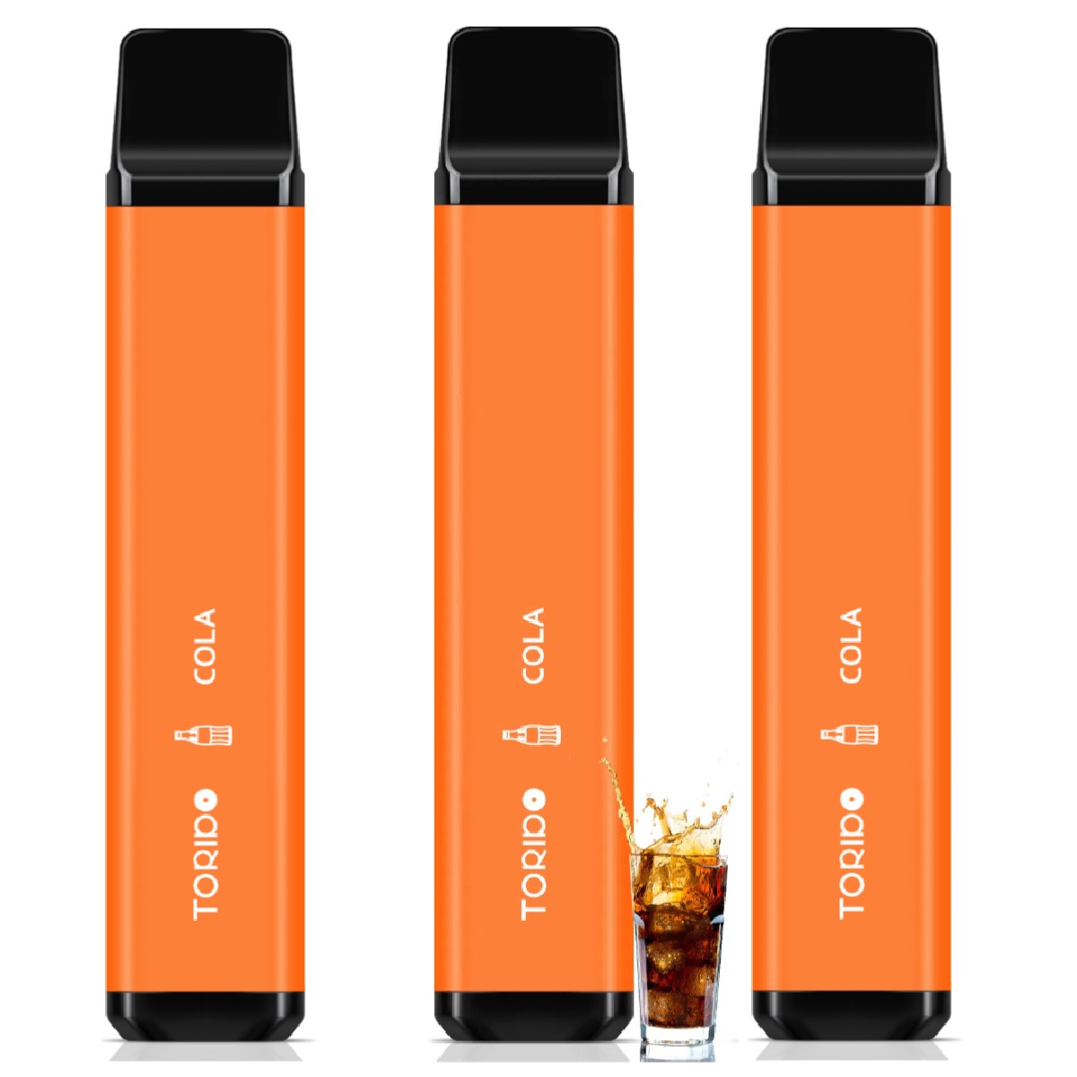 電子タバコ 使い捨て VAPE メンソール 約7500回吸引可能 3本入 大容量 水蒸気タバコ ビタミン類入り 爆煙 ベイプ タールなし ニコチンなし 禁煙 O2Plus型 TORIDO |  | 05