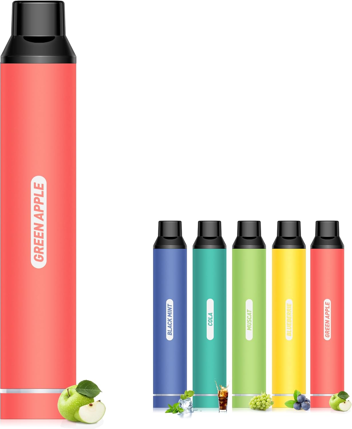 電子タバコ 使い捨て VAPE 5000回吸引可能 5風味から選択 大容量 