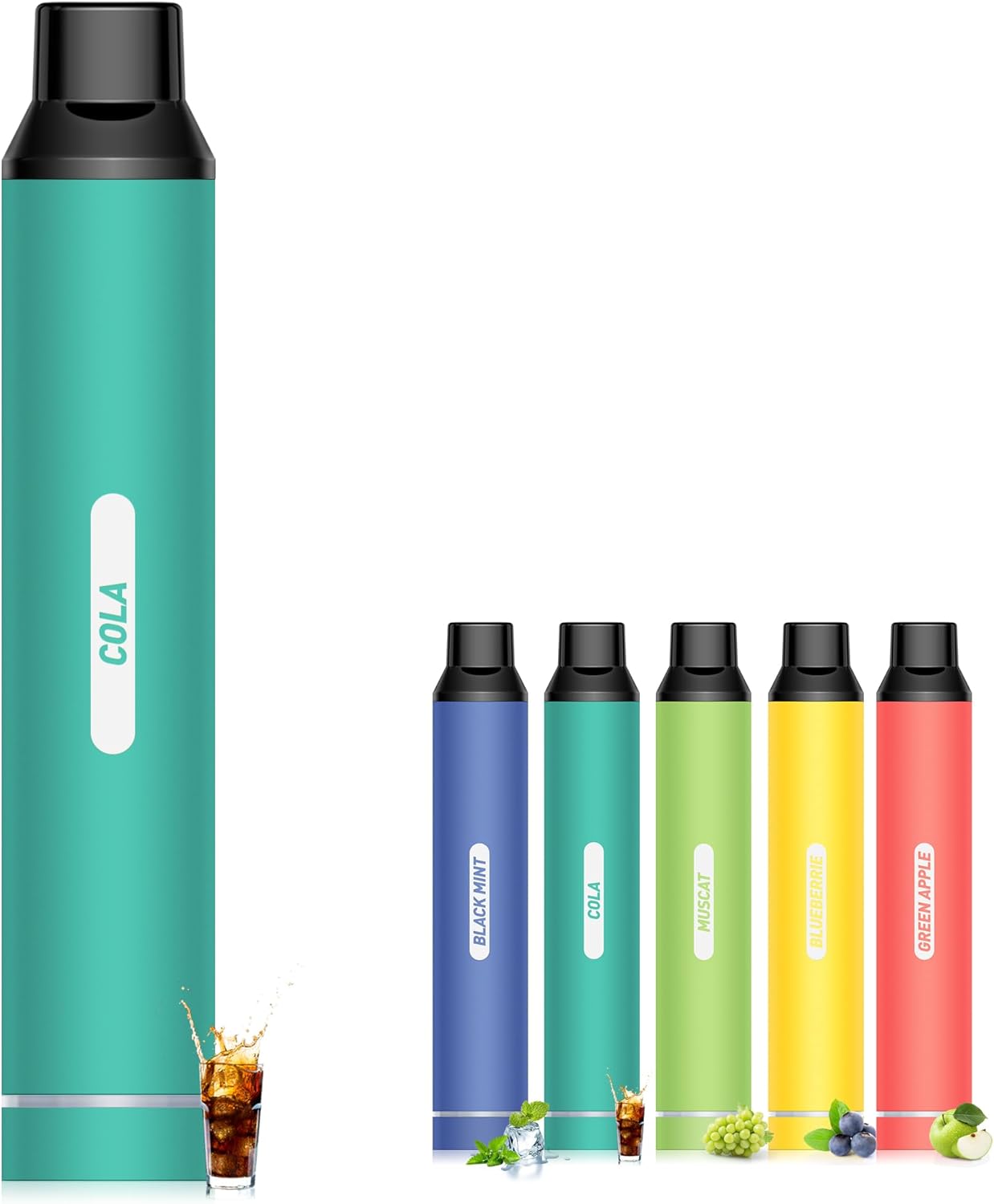 電子タバコ 使い捨て VAPE 5000回吸引可能 5風味から選択 大容量 