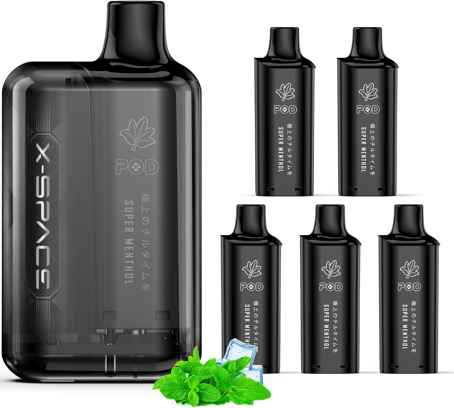 電子タバコ 使い捨て VAPE ストロングメンソール 約40000回吸引可能 電子タバコ 使い捨て VAPE ストロングメンソール 約40000回吸引可能