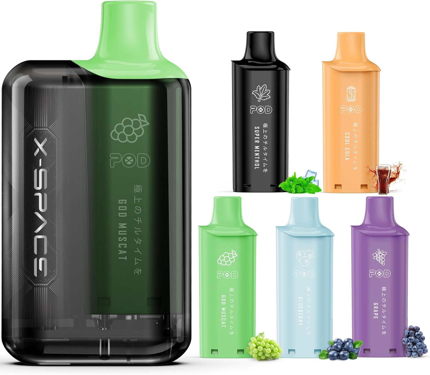 電子タバコ 使い捨て VAPE ストロングメンソール 約40000回吸引