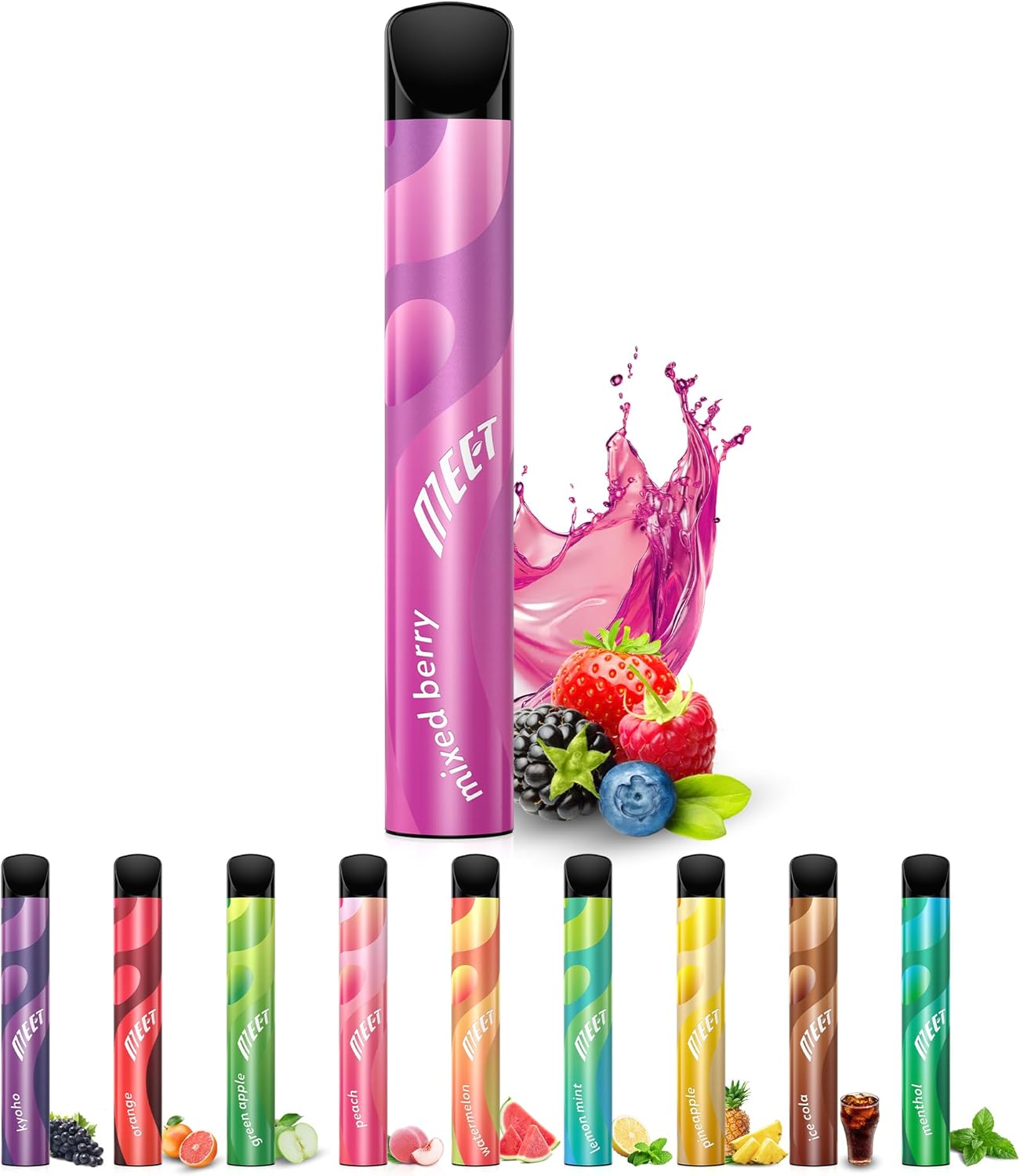 電子タバコ 使い捨て VAPE コーラアイス 1500回吸引可能 大容量