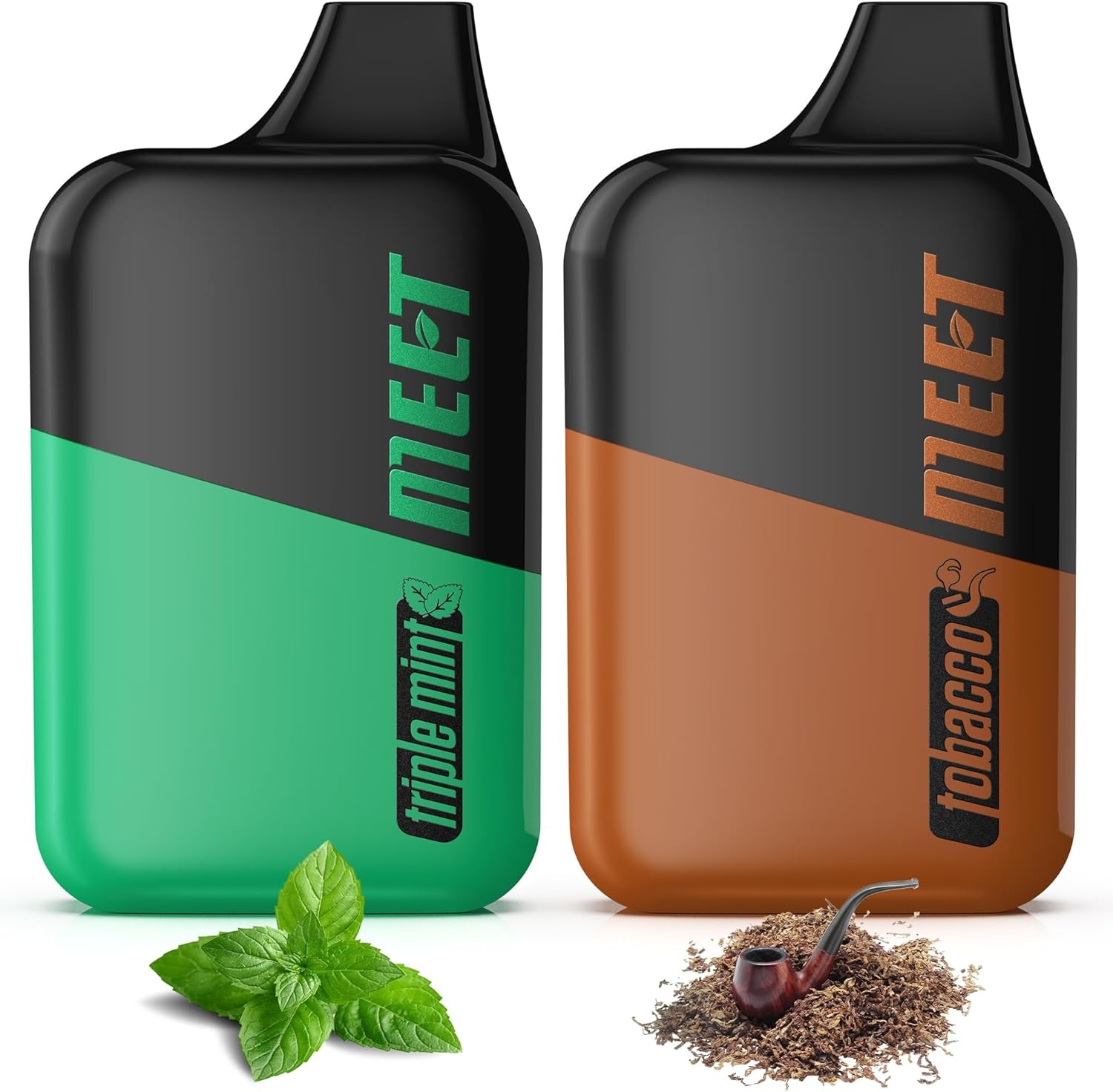 電子タバコ 使い捨て VAPE トリプルミント 1本18000回吸引可能 2点入り