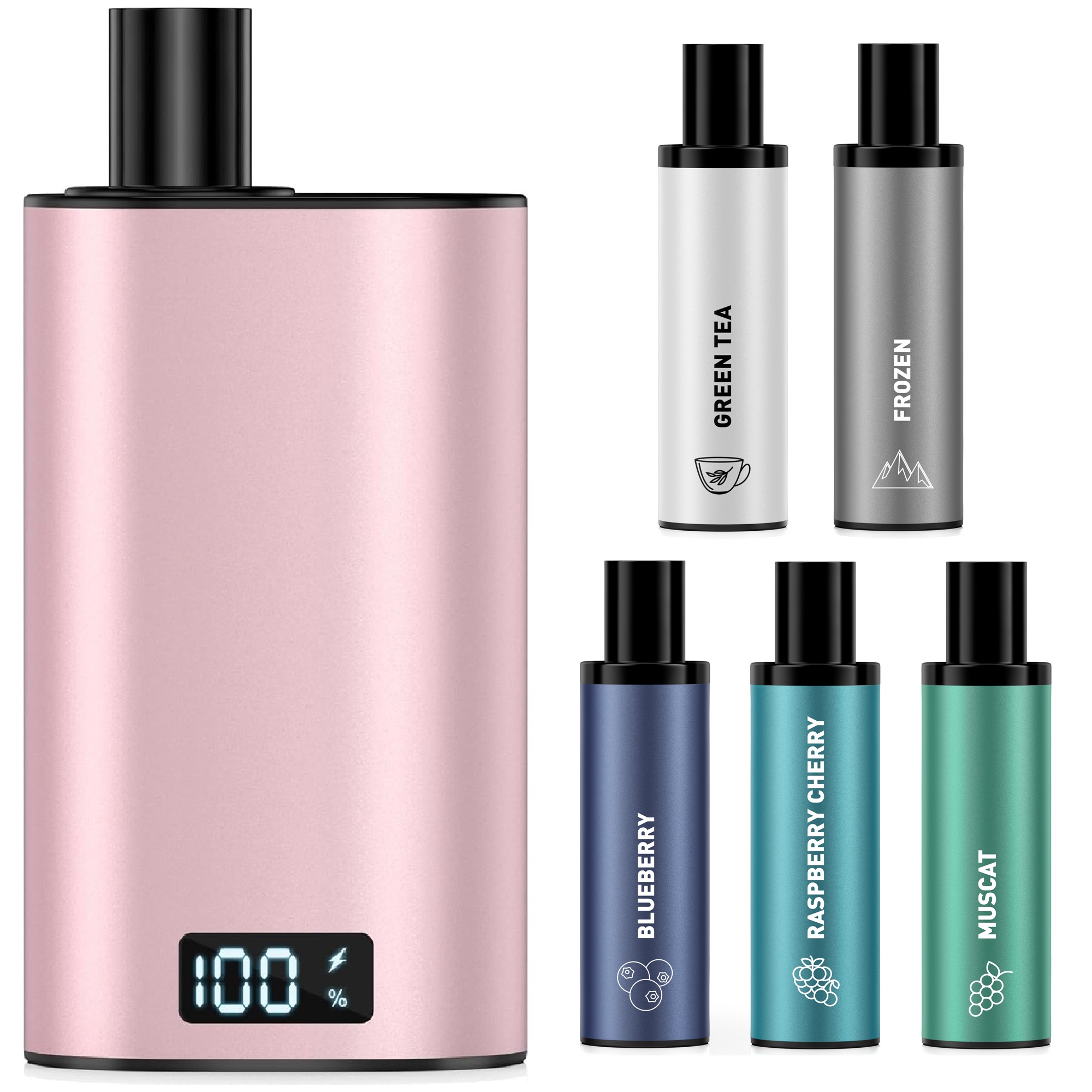電子タバコ 使い捨て VAPE 25000回吸引可能 大容量 5POD入り