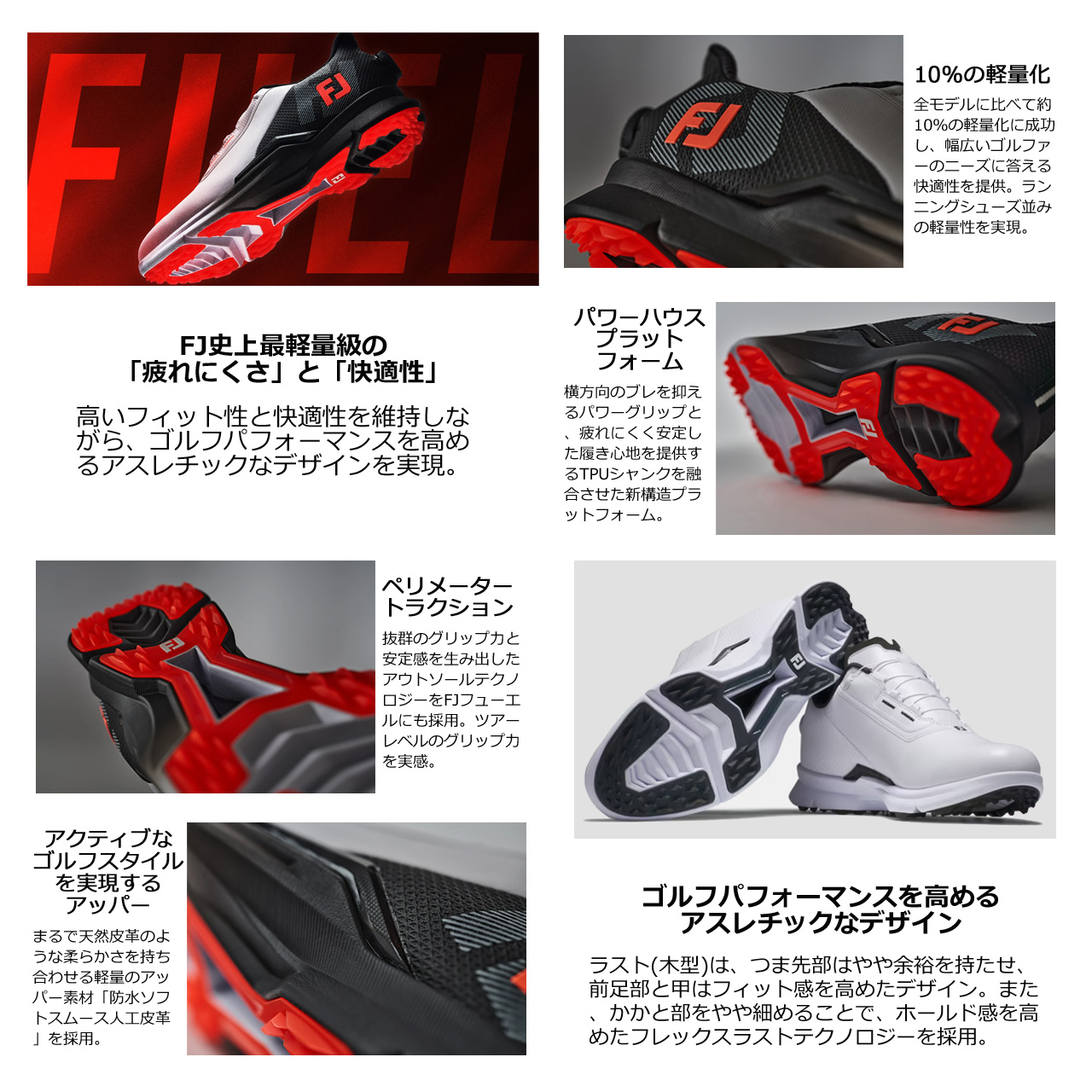 FootJoy（フットジョイ） FootJoy 25 FJ フューエル ボア 【ホワイト