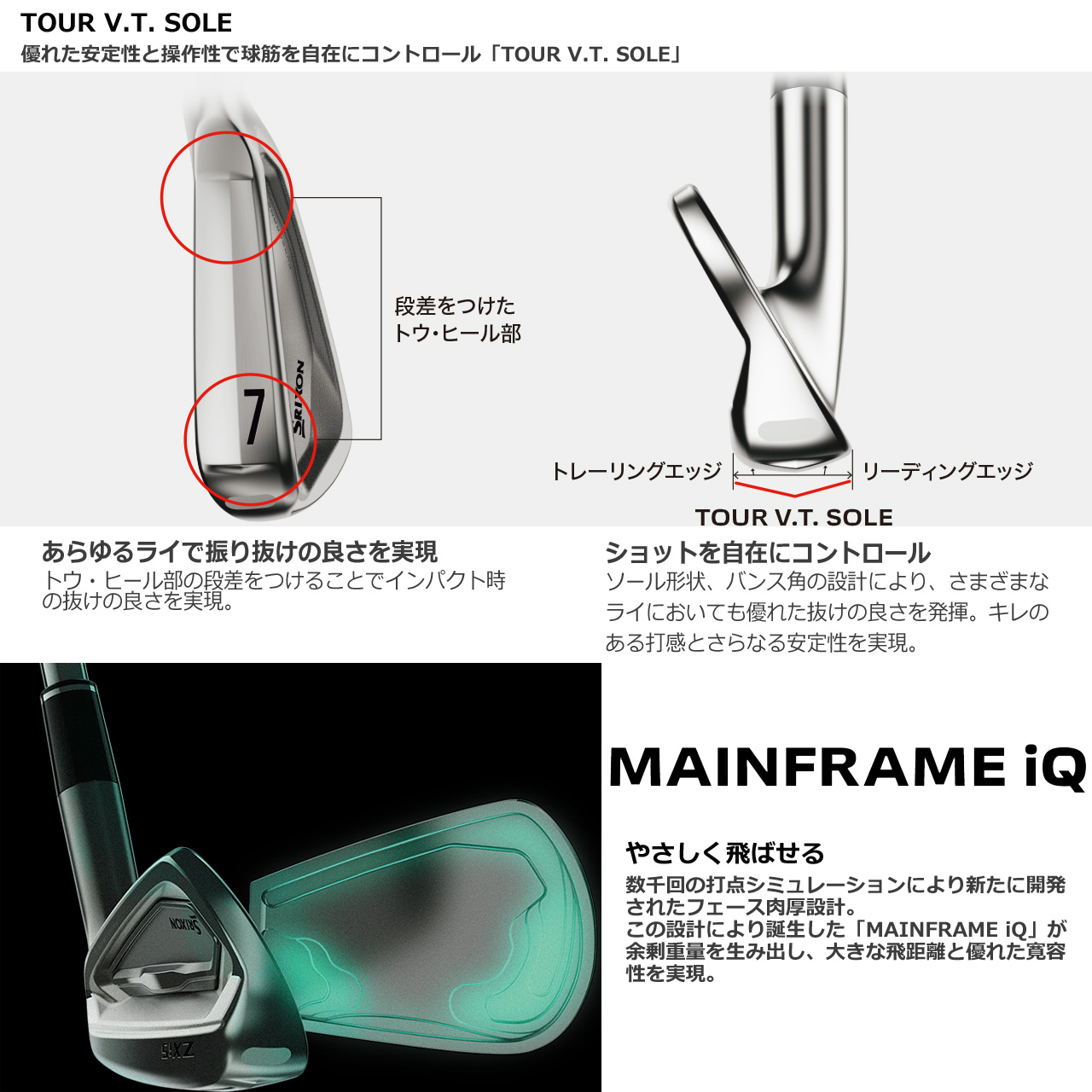 ZXi SRIXON ZXi5 アイアン 6本セット（＃5〜9、Pw）N.S.PRO 950GH neo