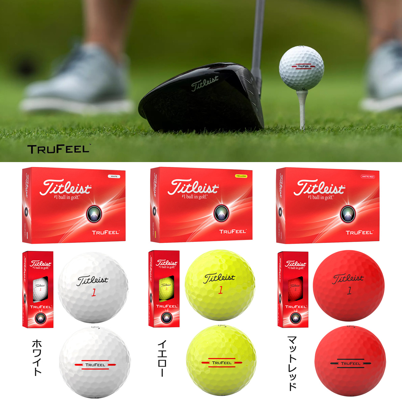 Titleist タイトリスト 24 TRUFEEL 1ダース ゴルフボール「日本