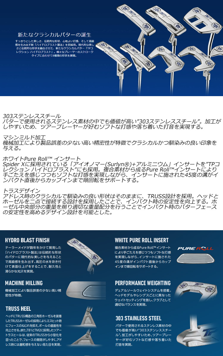 テーラーメイド TPコレクション ハイドロブラスト バンドン TM1 ツアー