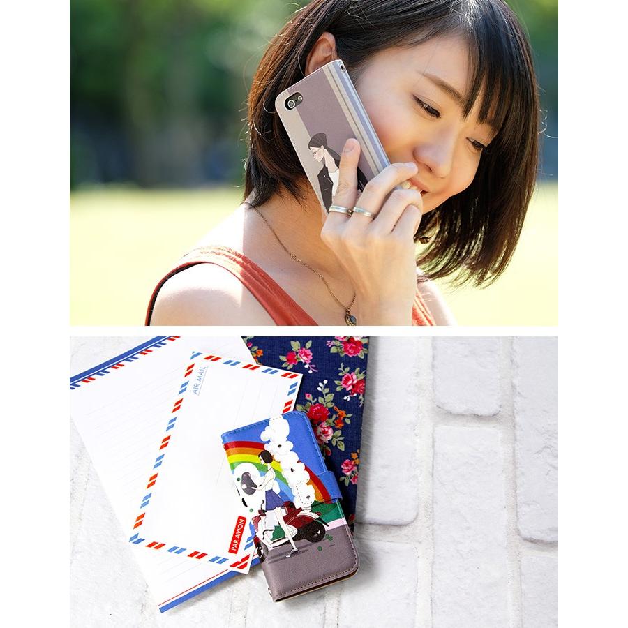 iPhone6 Plus ケース 手帳型 スマホケース アイフォン iphone6p デザイン 森海里 adbox iPhone7 ケース｜tominoshiro｜04