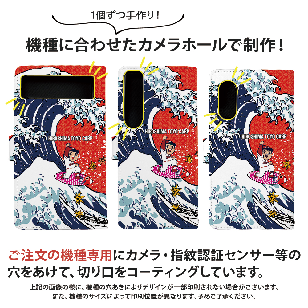 iPhone7 Plus ケース 手帳型 アイフォン カバー デザイン 広島東洋カープ カープ坊や｜tominoshiro｜06