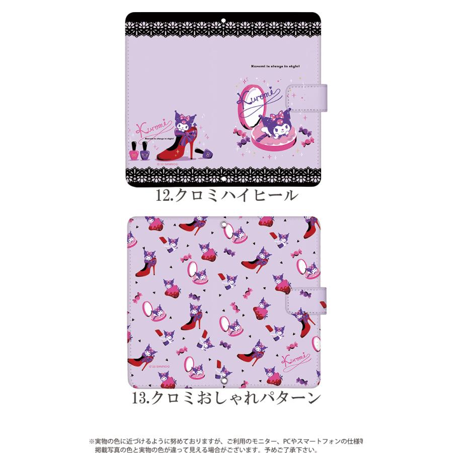 iPhone11 ケース 手帳型 カバー ip11 手帳型ケース デザイン クロミ サンリオ kuromi グッズ バク｜tominoshiro｜17