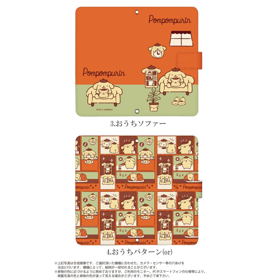 iPhone11 ケース 手帳型 アイフォン11 カバー デザイン ポムポムプリン サンリオ｜tominoshiro｜06