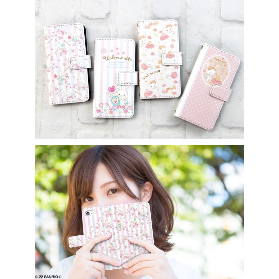 iPhone5S ケース 手帳型 アイフォン カバー デザイン ウィッシュミーメル サンリオ｜tominoshiro｜02