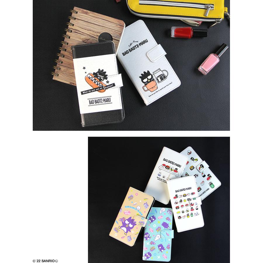 iPhone6S ケース 手帳型 アイフォン カバー デザイン バッドばつ丸 サンリオ グッズ ばつ丸くん グッドはな丸｜tominoshiro｜02