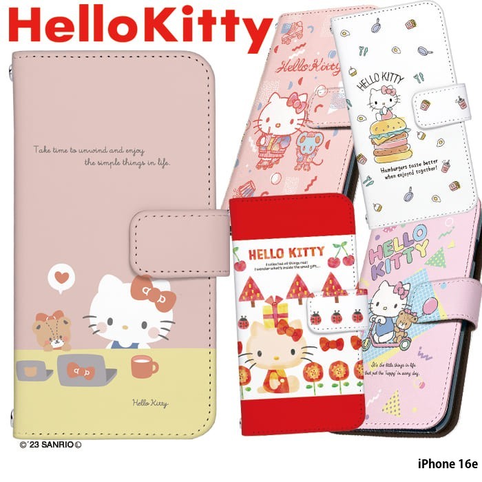 sanrio（サンリオ） iPhone 16e ケース 手帳型 アイフォン16e アイホン