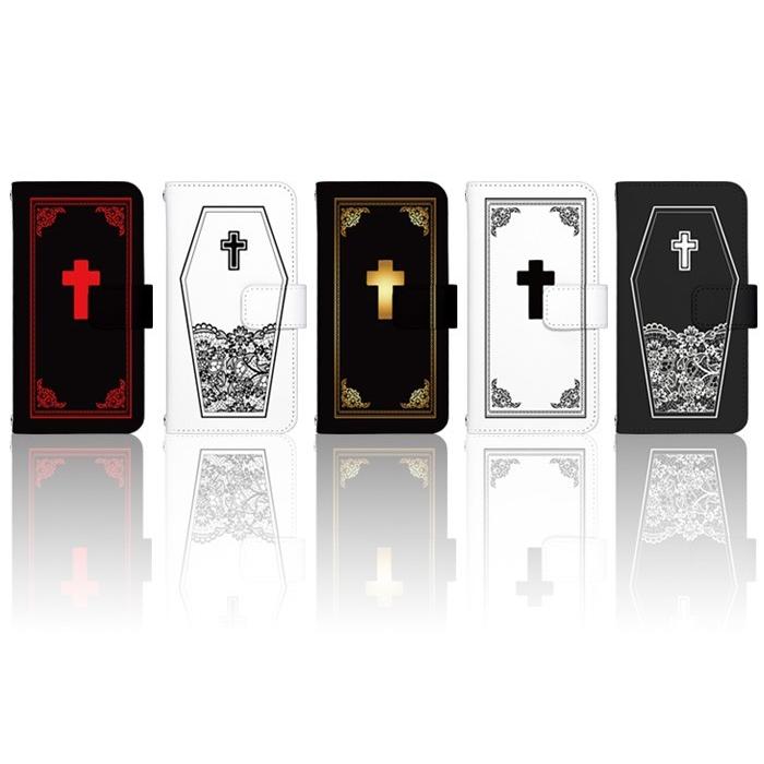 iPhone 15 Pro ケース 手帳型 iphone15pro アイフォン15 プロ アイホン15 カバー デザイン 棺と聖書｜tominoshiro｜03