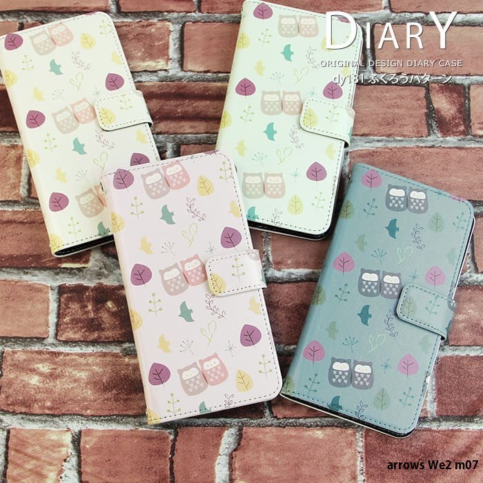 arrows We2 m07 �P�[�X �蒠�^ �A���E�Ywe2 �J�o�[ �f�U�C�� �ӂ��낤�p�^�[�� �t�N���E �k�� �~�~�Y�N