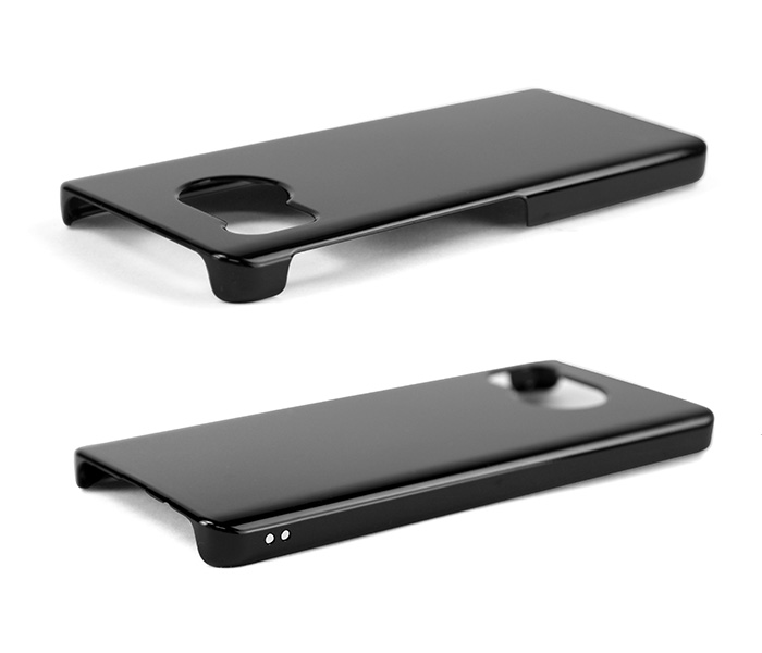 EOS ハードケース　ブラック AQUOS sense sense8 SH-54D SHG11 ハード ケース スマホ カバー