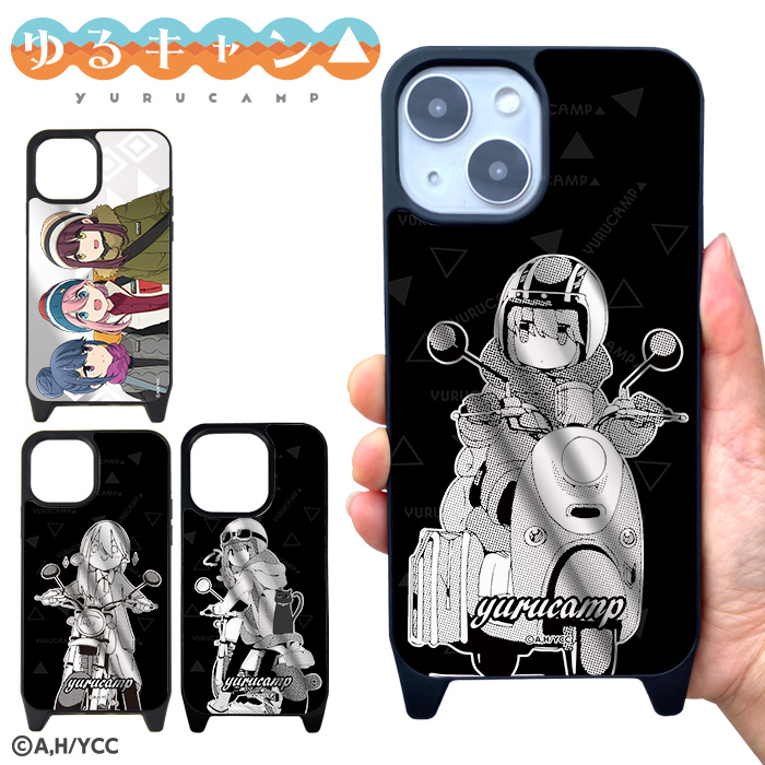 iPhone ゆるキャン グッズ iPhoneケース ミラー 鏡 iPhone15 iPhone14