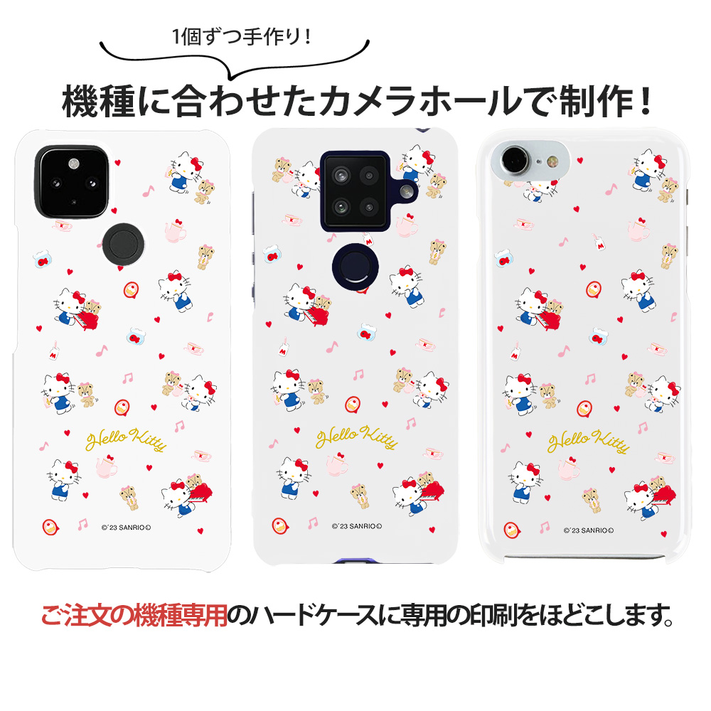 Galaxy S8 SCV36 ケース ハード ギャラクシー au カバー デザイン ハローキティ サンリオ キティちゃん｜tominoshiro｜02